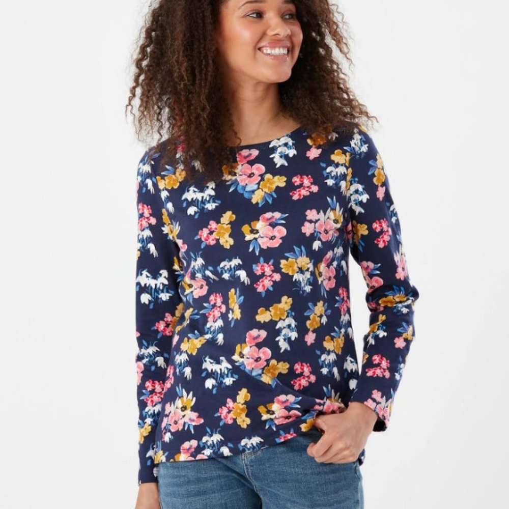 Joules Women’s Floral Navy Top 4